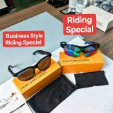 Smart Audio Glasses Bluetooth 6.0 Air Conduction Music Playback Calling Touch Control Waterproof Sweatproof Type-C Charging