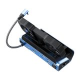 Type-C 10-in-1 Docking Station (PD100W+USB3.0+USB2.0×3+SD/TF+RJ45+HD2.0+Hard Drive Enclosure+Detachable Dual Fans)
