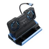 Type-C 10-in-1 Docking Station (PD100W+USB3.0+USB2.0×3+SD/TF+RJ45+HD2.0+Hard Drive Enclosure+Detachable Dual Fans)
