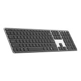 AUSDOM Sofkeys4 Wireless Keyboard (3-Zone) Silent Ultra-Slim Wireless Bluetooth Office Scissor-Switch Membrane Laptop Quiet