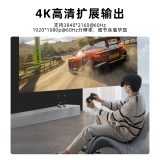 HDMI/M + DC 5V 转 Type C/F（視頻）转接线