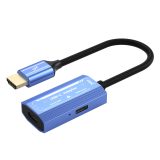HDMI/M + DC 5V 转 Type C/F（視頻）转接线