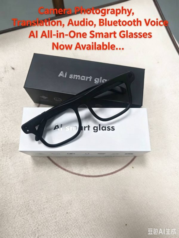 AI Smart Glasses with Camera Photo Translation Bluetooth Voice Multi-function