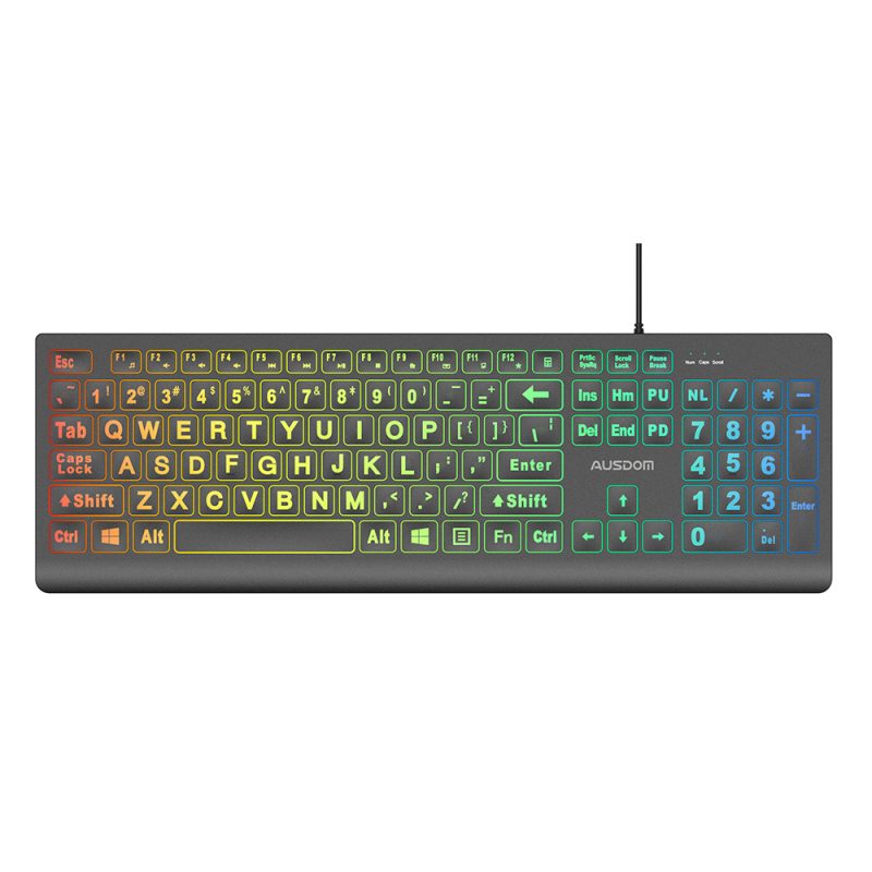 Y3 wired backlit keyboard, cable length: 160mm, 106 keys, more than 8 million key life, colorful backlight support Windows, MacOS