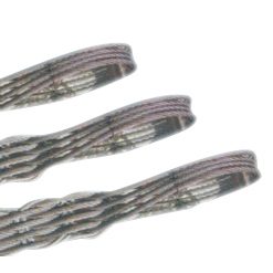 Braided wire rope flat strap rigging