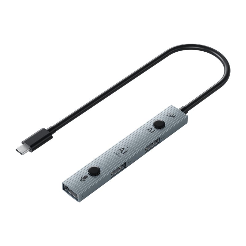 Type C/M to USB2.0*3+AI（5合1）扩展坞